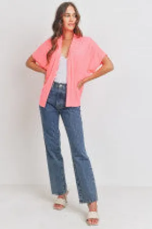 Dolman Sleeve Open Closure Knit Cardigan
