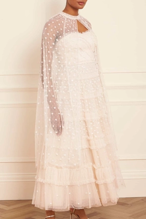 Dot Shimmer Open Midaxi Cape Dot Shimmer Open Midaxi Cape