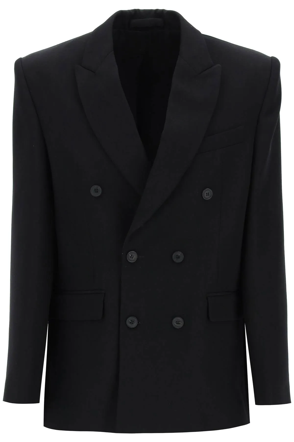 double-breasted blazer W4007PC BLACK