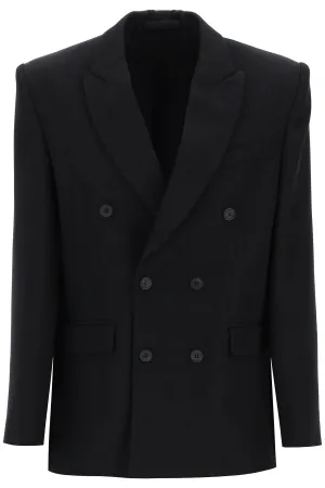 double-breasted blazer W4007PC BLACK