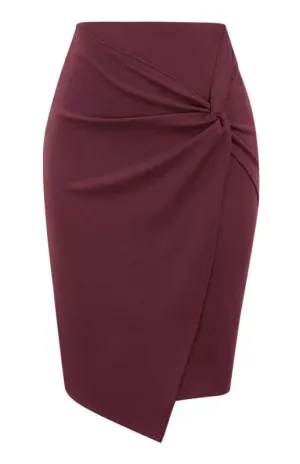 Draped Asymmetrical Fashion Pleated Skirt