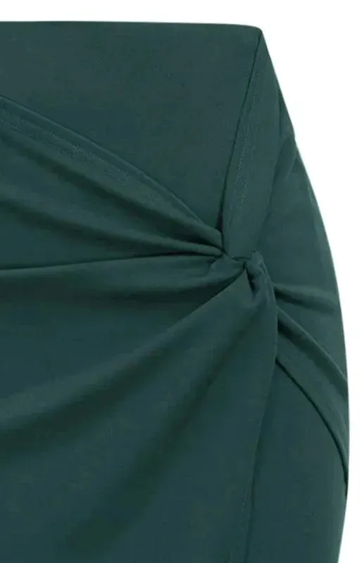 Draped Asymmetrical Fashion Pleated Skirt