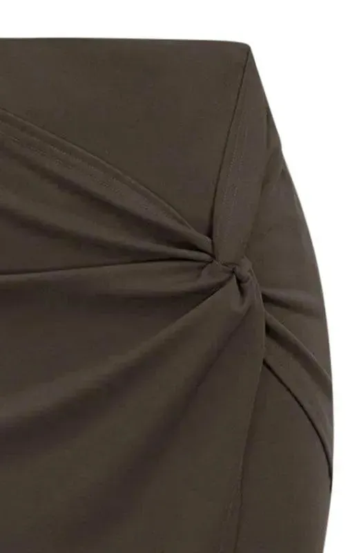 Draped Asymmetrical Fashion Pleated Skirt