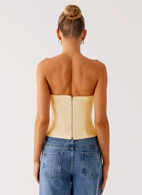 Dreamy Skies Strapless Top - Heirloom Floral Dreamy Skies Strapless Top - Heirloom Floral