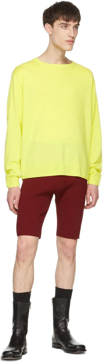 Dries Van Noten Yellow Cashmere Sweater