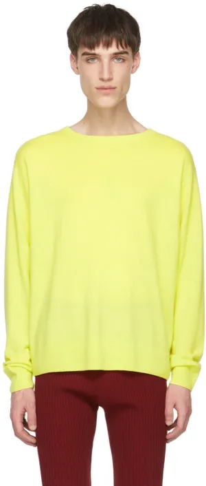 Dries Van Noten Yellow Cashmere Sweater