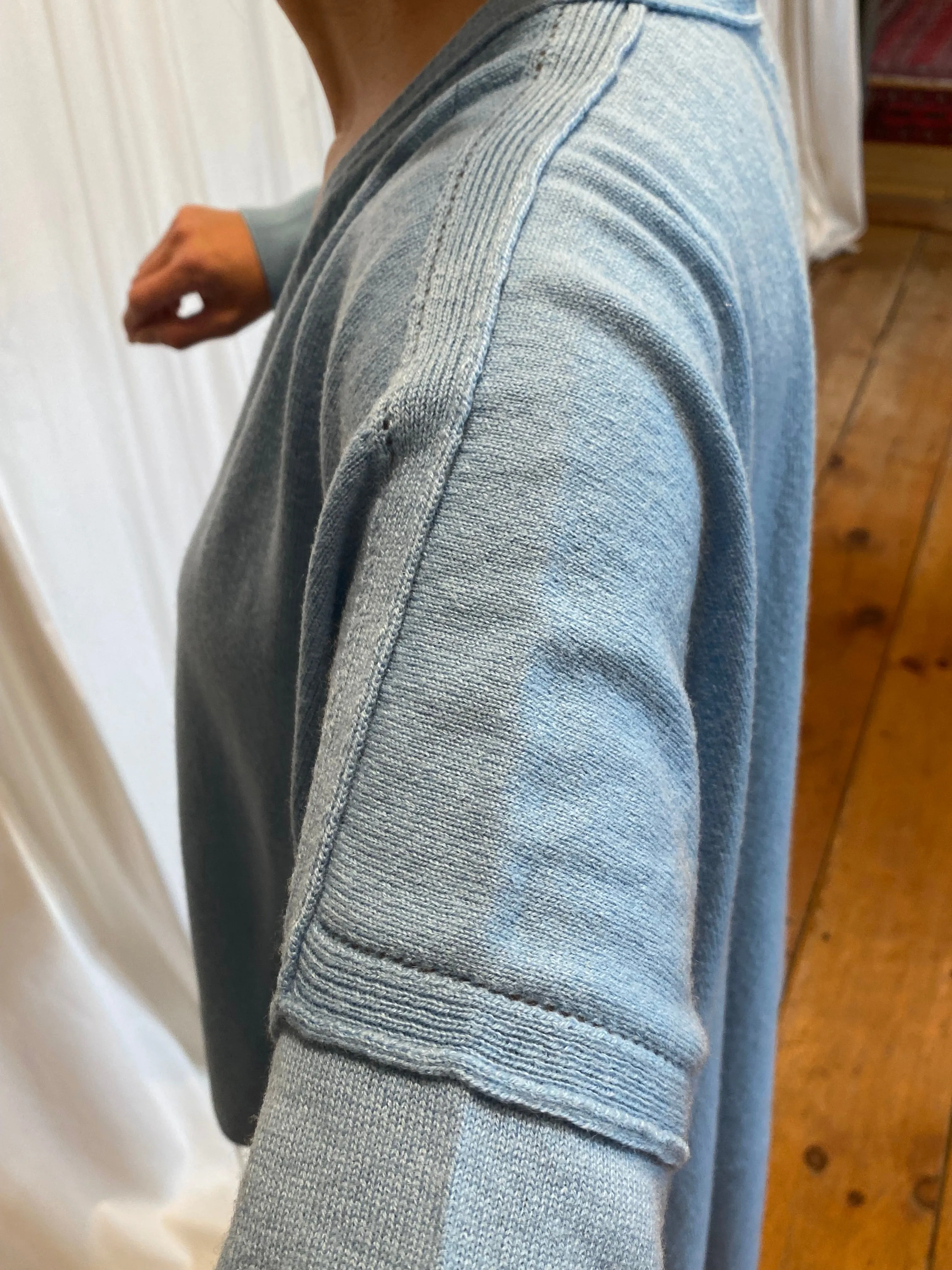 Dropped Shoulder Long Sleeve Cardigan | Heron