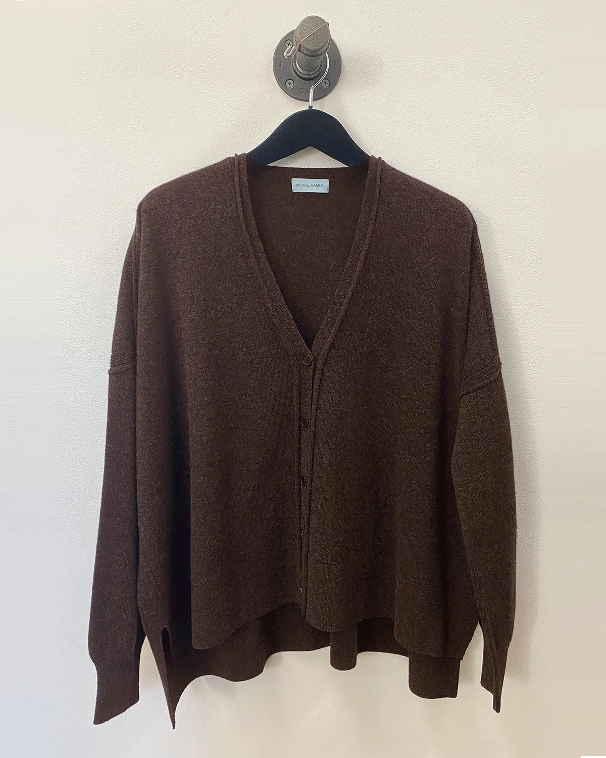 Dropped Shoulder Long Sleeve Cardigan | Porcupine