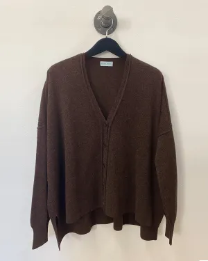 Dropped Shoulder Long Sleeve Cardigan | Porcupine