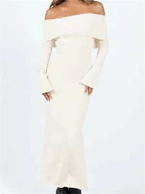 Duchess Off-Shoulder Maxi Dress