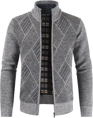 DuDubaby Funny Ugly Sweater for Mens Autumn and Winter Fashion Loose Cardigan Warm Lapel Hooded Jacket Sweater
