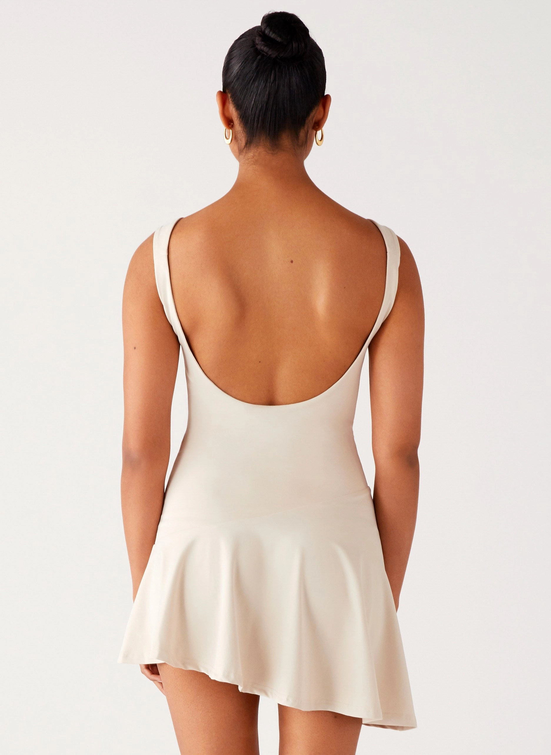 Dune Whisper Mini Dress - Ivory