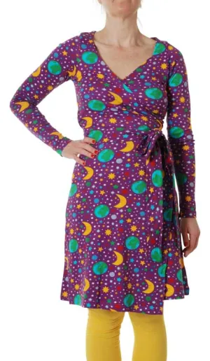 DUNS Wrap Dress - Mother Earth Violet