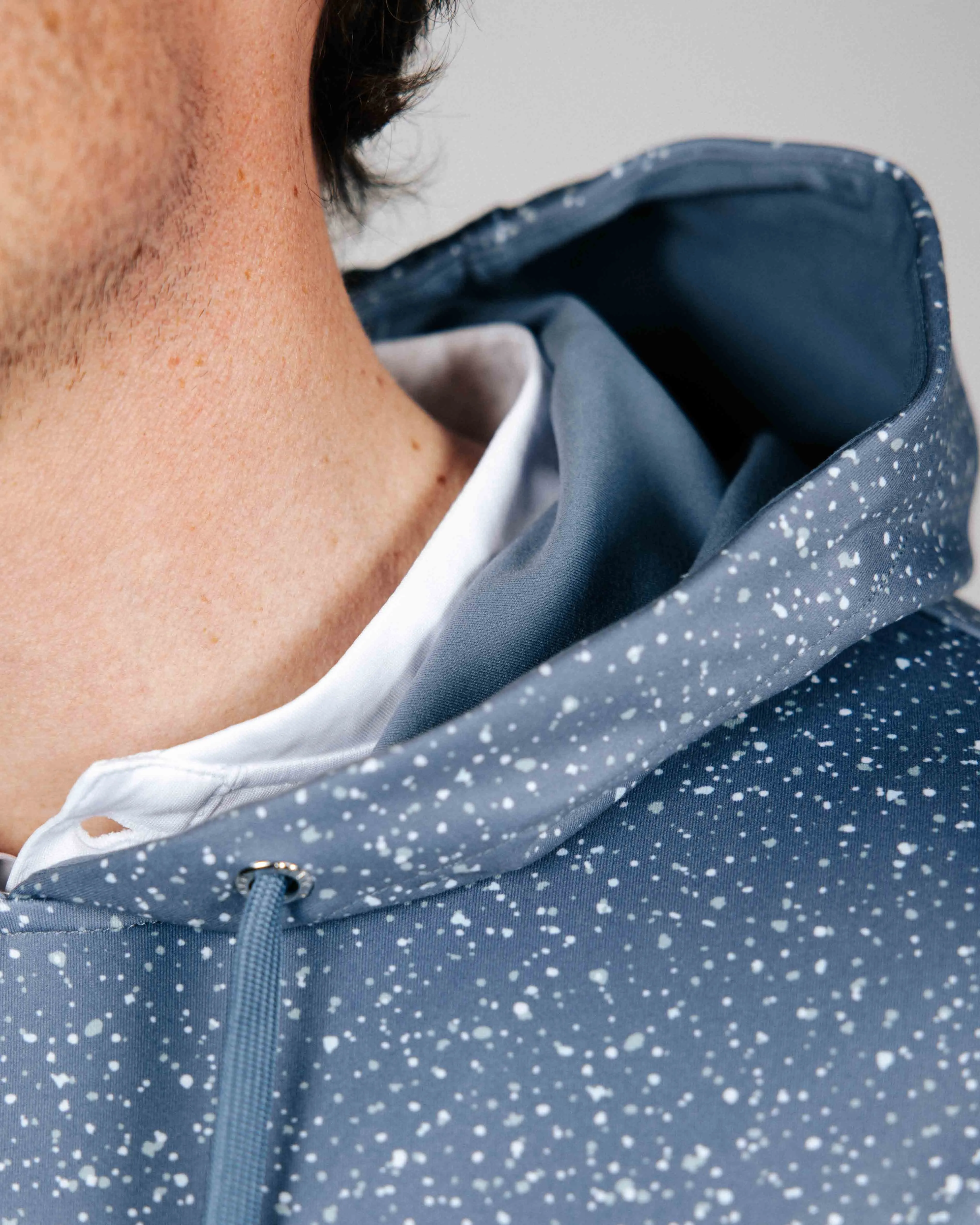 Dusty Blue Speckle Golf Hoodie