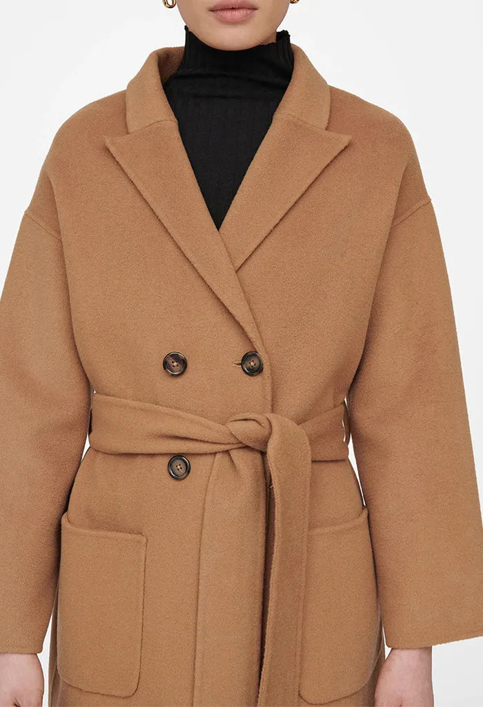 Dylan Coat - Camel Cashmere Blend