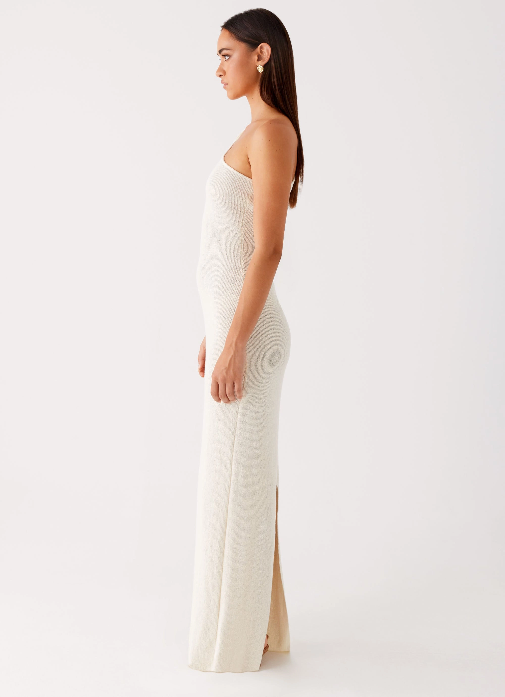 Easton Knit Maxi Dress - White