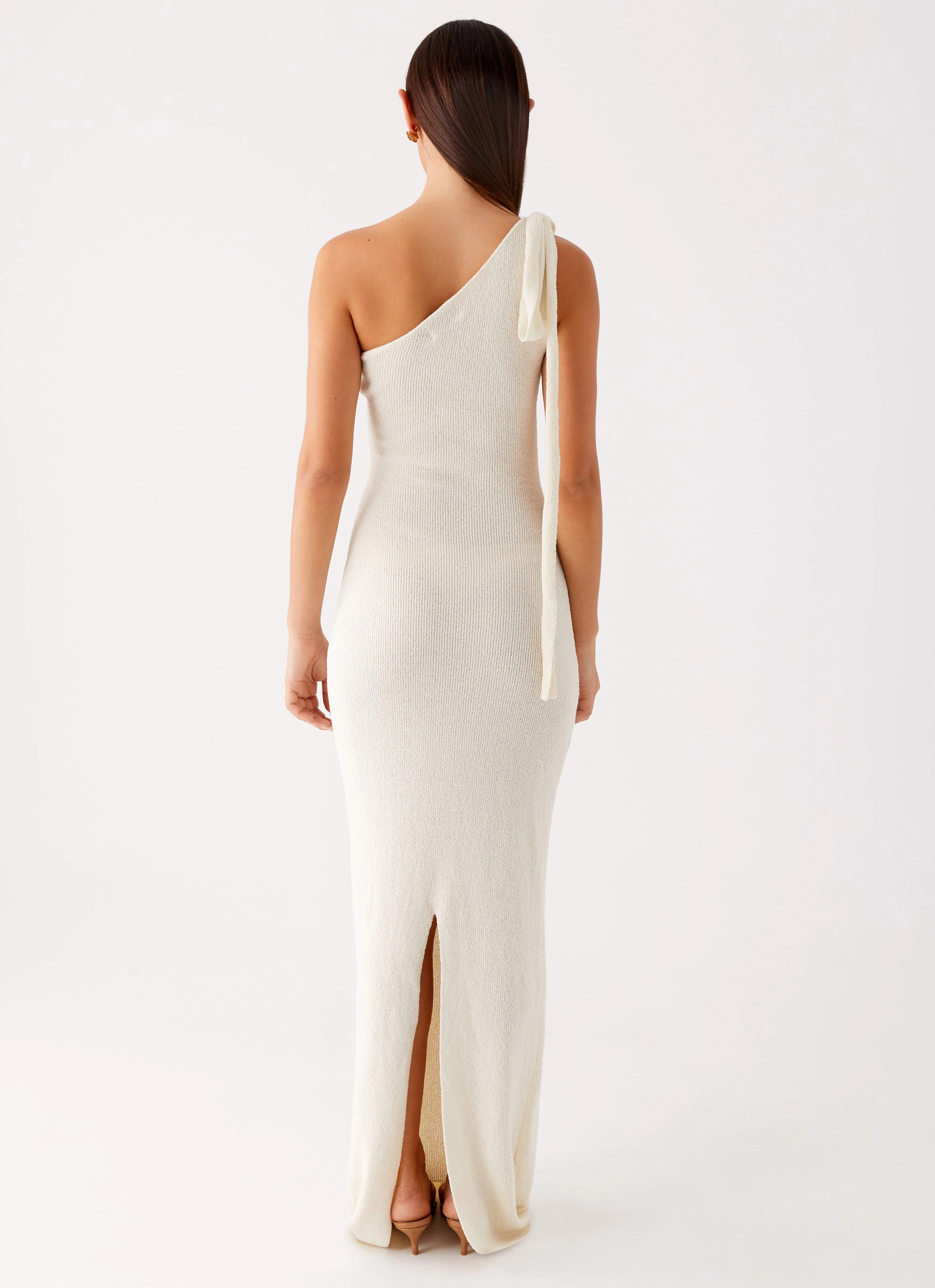 Easton Knit Maxi Dress - White