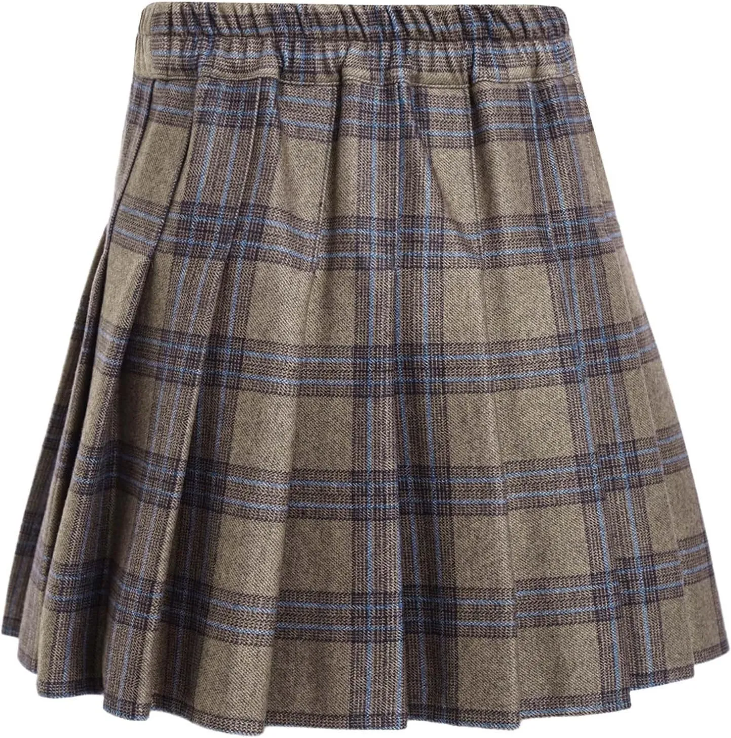 easyforever Kids Girls Plaid A-Line Pleated Mini Skirts School Uniform Skirts Skater Tennis Scooter Skirts Skorts