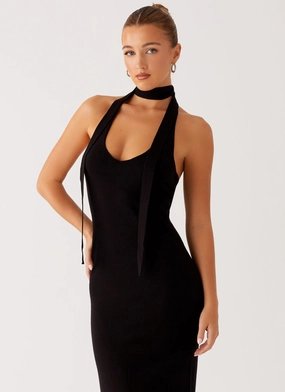 Eddie Knit Maxi Dress - Black Eddie Knit Maxi Dress - Black