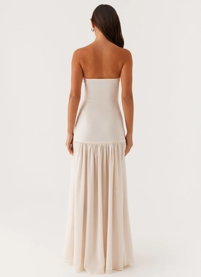 Eden Strapless Maxi Dress - Ivory Eden Strapless Maxi Dress - Ivory