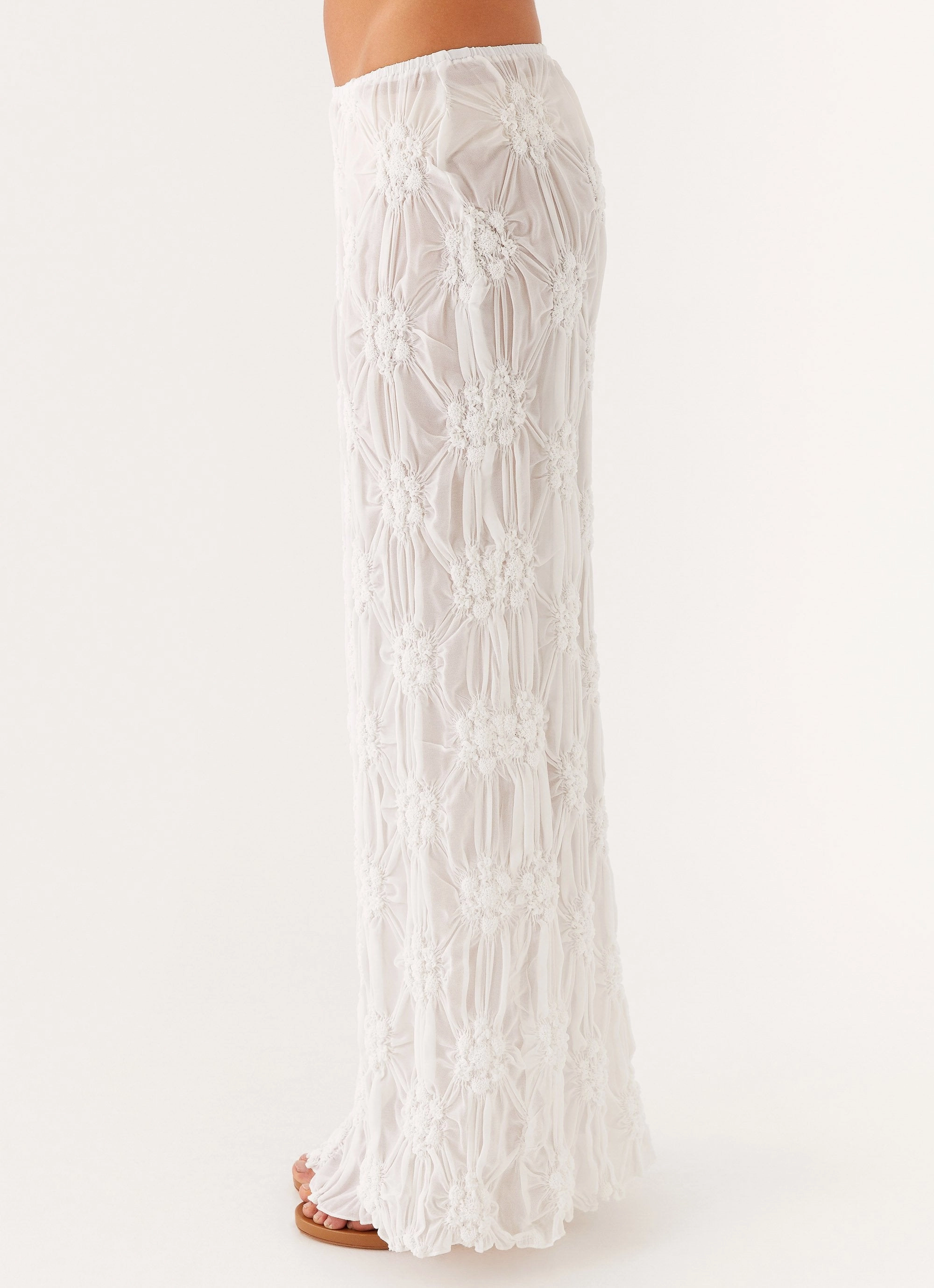 Effortlessly Low Rise Maxi Skirt - Ivory