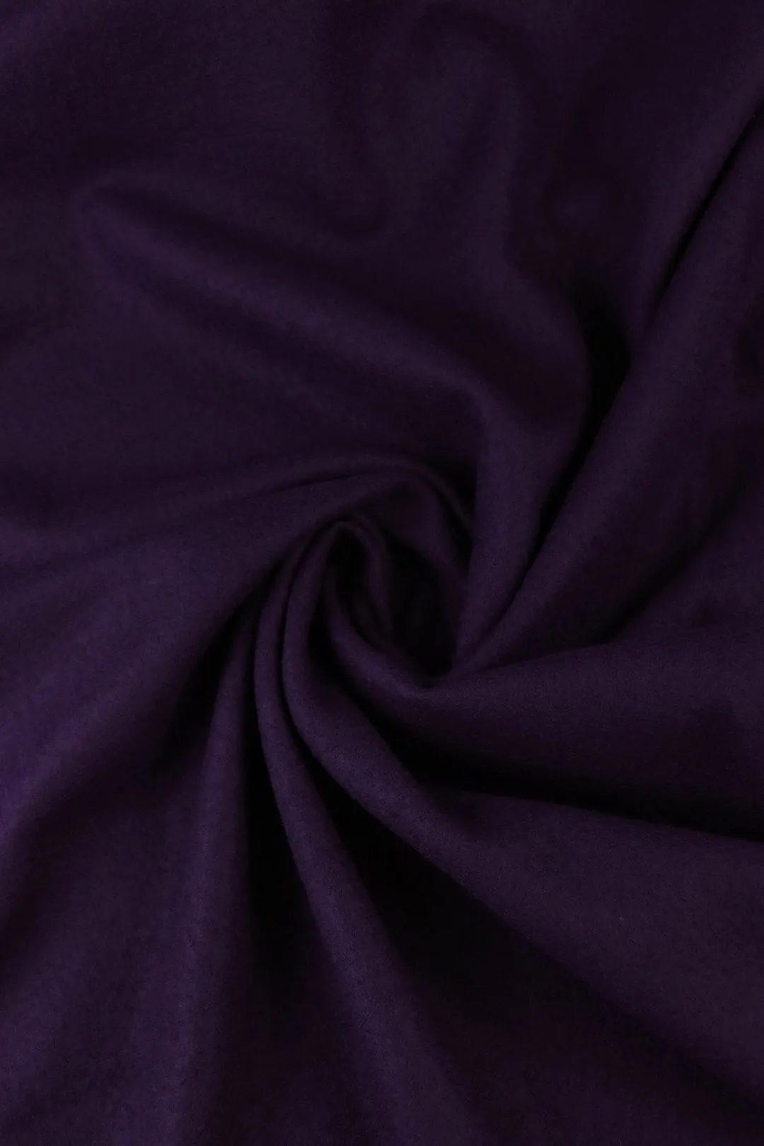 Eggplant Moscow Brushed Wool Knit | By The Half Yard