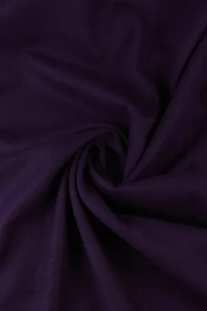 Eggplant Moscow Brushed Wool Knit | By The Half Yard