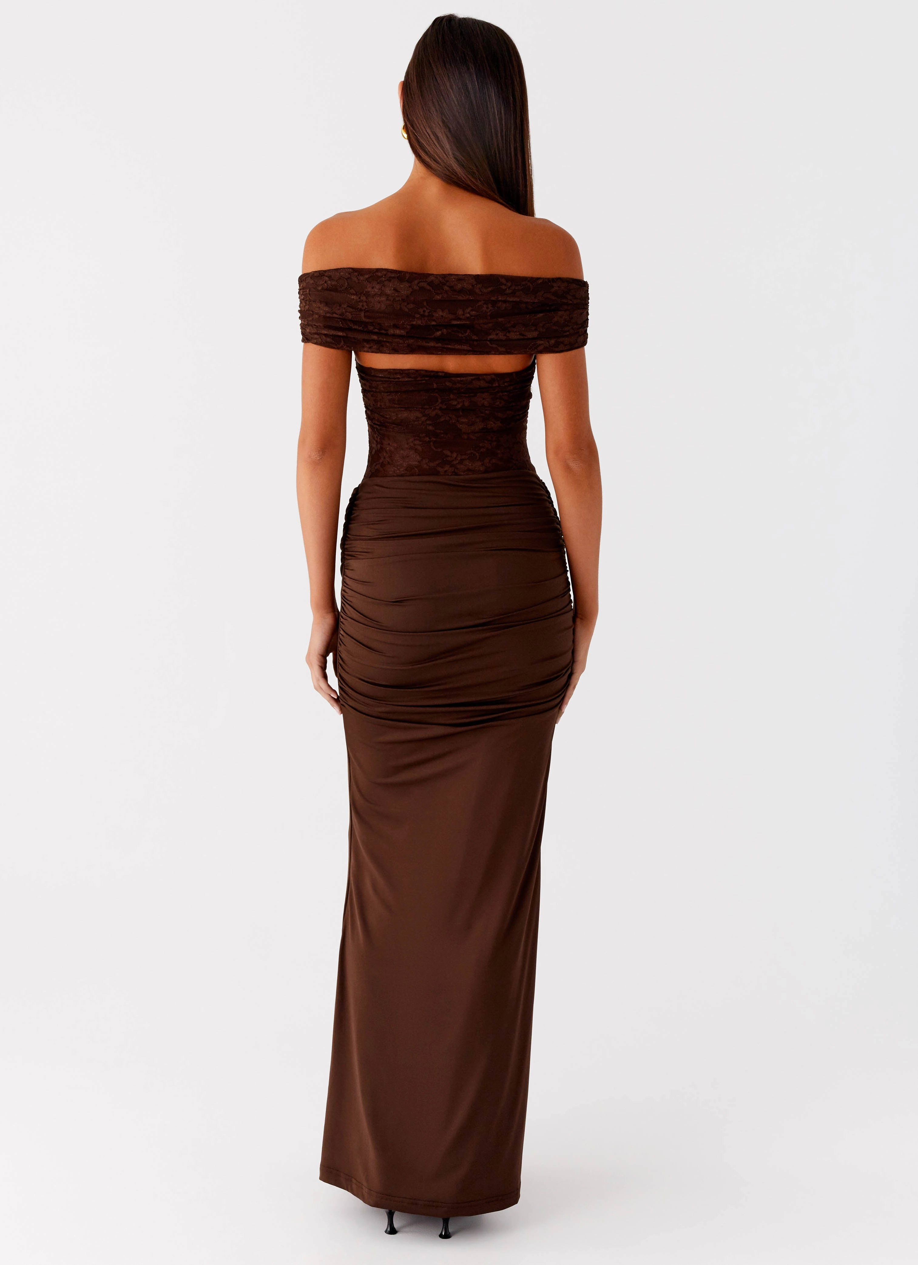 Either Way Maxi Dress - Chocolate