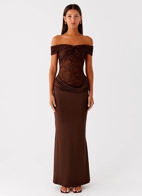 Either Way Maxi Dress - Chocolate Either Way Maxi Dress - Chocolate