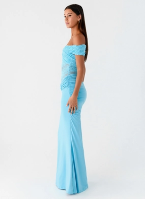 Either Way Maxi Dress - Turquoise Blue Either Way Maxi Dress - Turquoise Blue