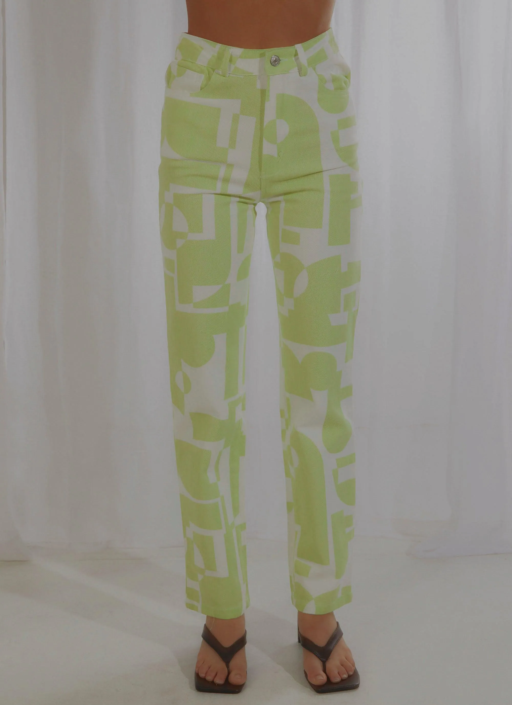 Electric Avenue Pants - Lime