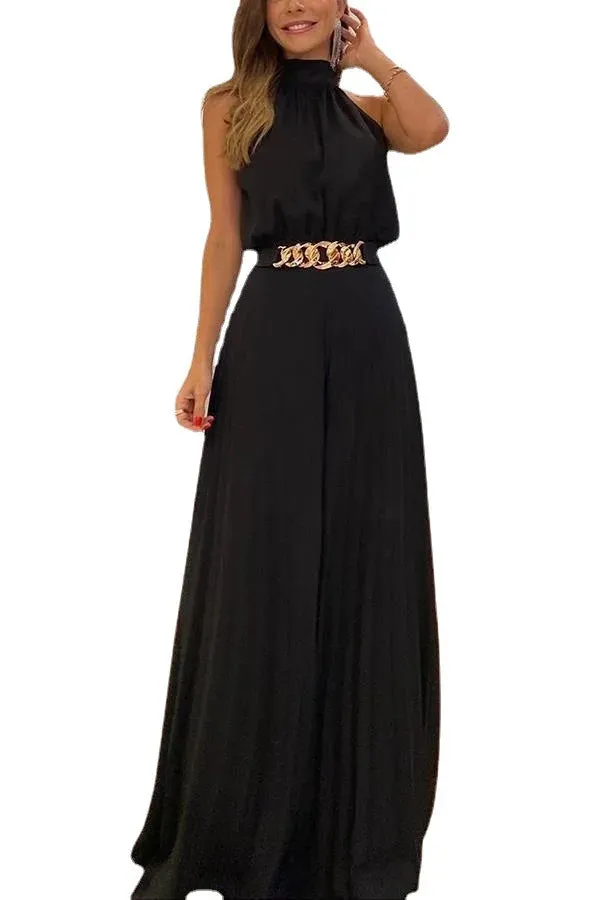 Elegant Sleeveless Wideleg  Jumpsuits