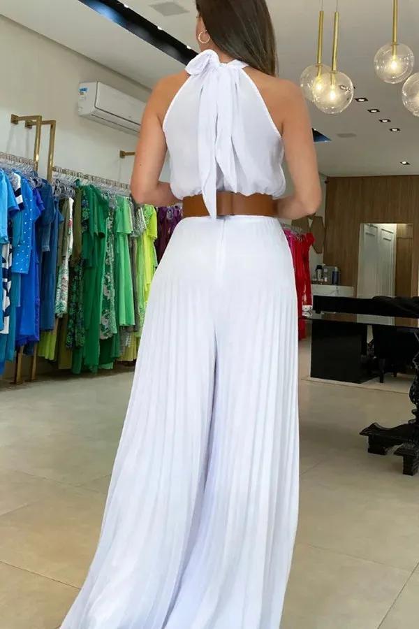 Elegant Sleeveless Wideleg  Jumpsuits