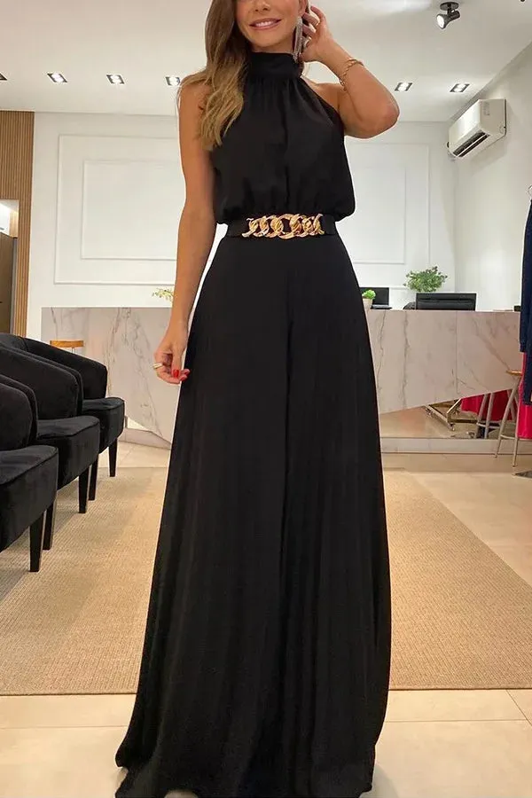 Elegant Sleeveless Wideleg  Jumpsuits