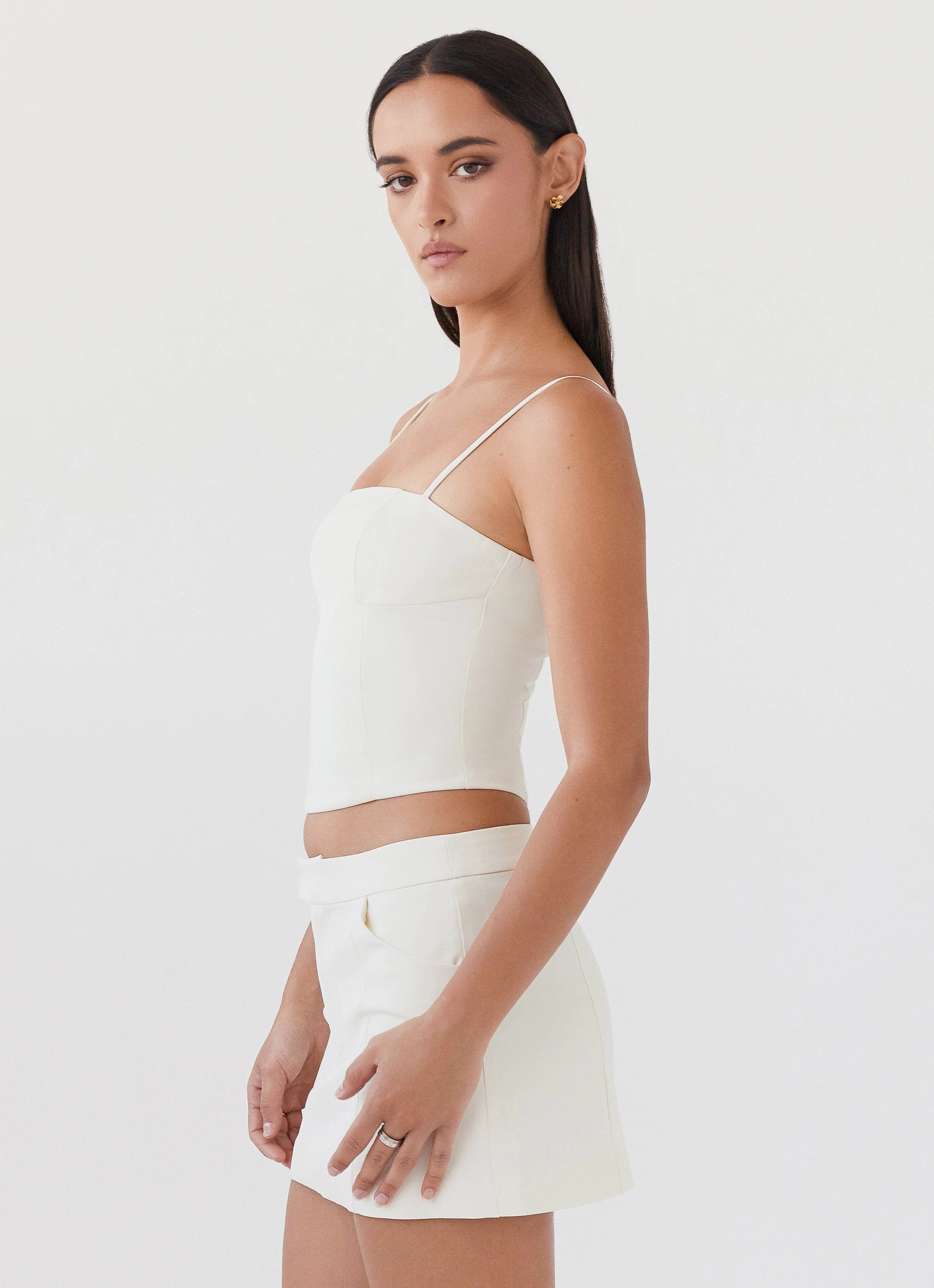 Eliana Crop Top - Ivory