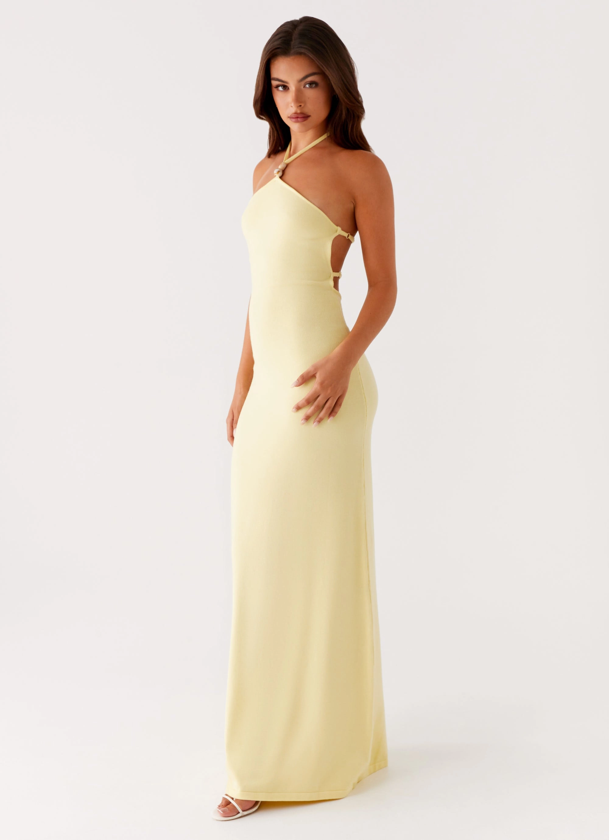 Elisha Knit Maxi Dress - Yellow