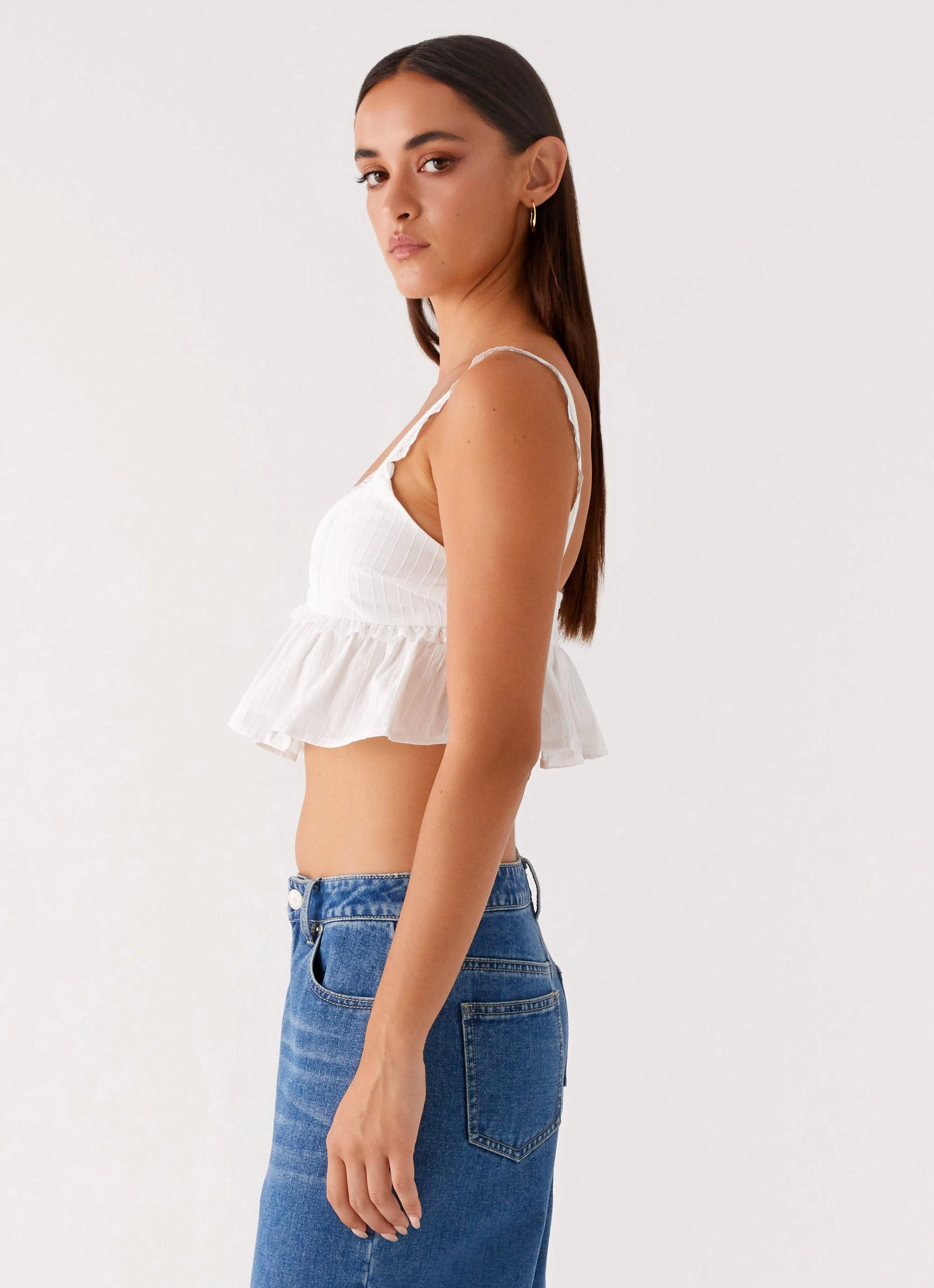Elliana Cami Top - White