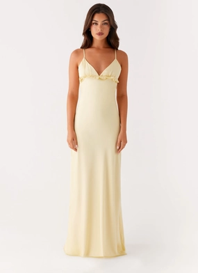 Elona Maxi Dress - Baby Yellow Elona Maxi Dress - Baby Yellow