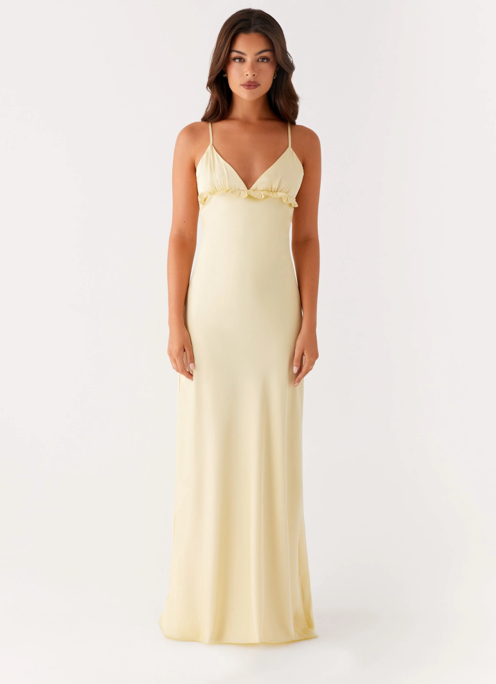 Elona Maxi Dress - Baby Yellow