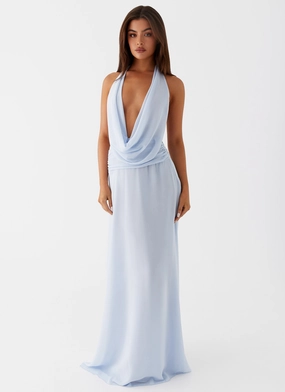 Elysia Chiffon Maxi Dress - Baby Blue Elysia Chiffon Maxi Dress - Baby Blue