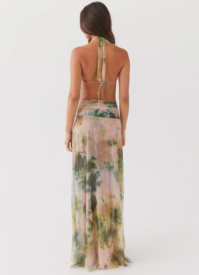 Elysia Mesh Maxi Dress - Rainforest Elysia Mesh Maxi Dress - Rainforest