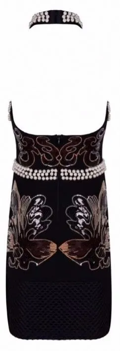 Embellished Halter-Dress with Tassels