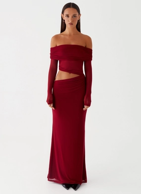 Emery Maxi Dress - Cherry Red Emery Maxi Dress - Cherry Red