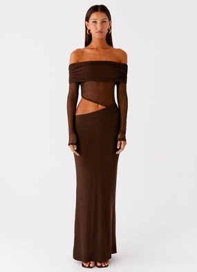 Emery Maxi Dress - Chocolate Emery Maxi Dress - Chocolate