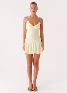 Emily Mini Dress - Yellow Emily Mini Dress - Yellow