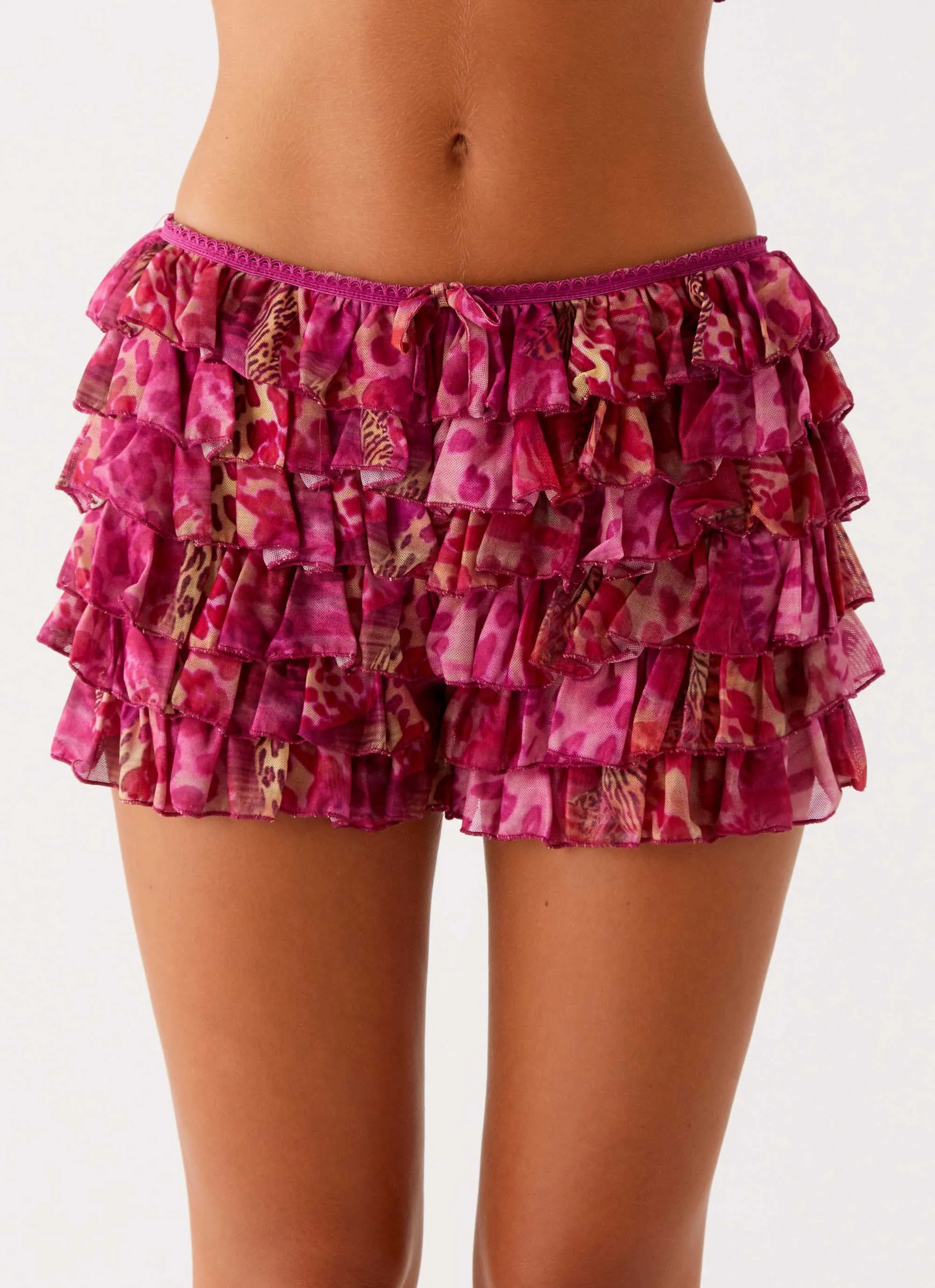 Entertain Me Bloomer Shorts - Lavender Lagoon
