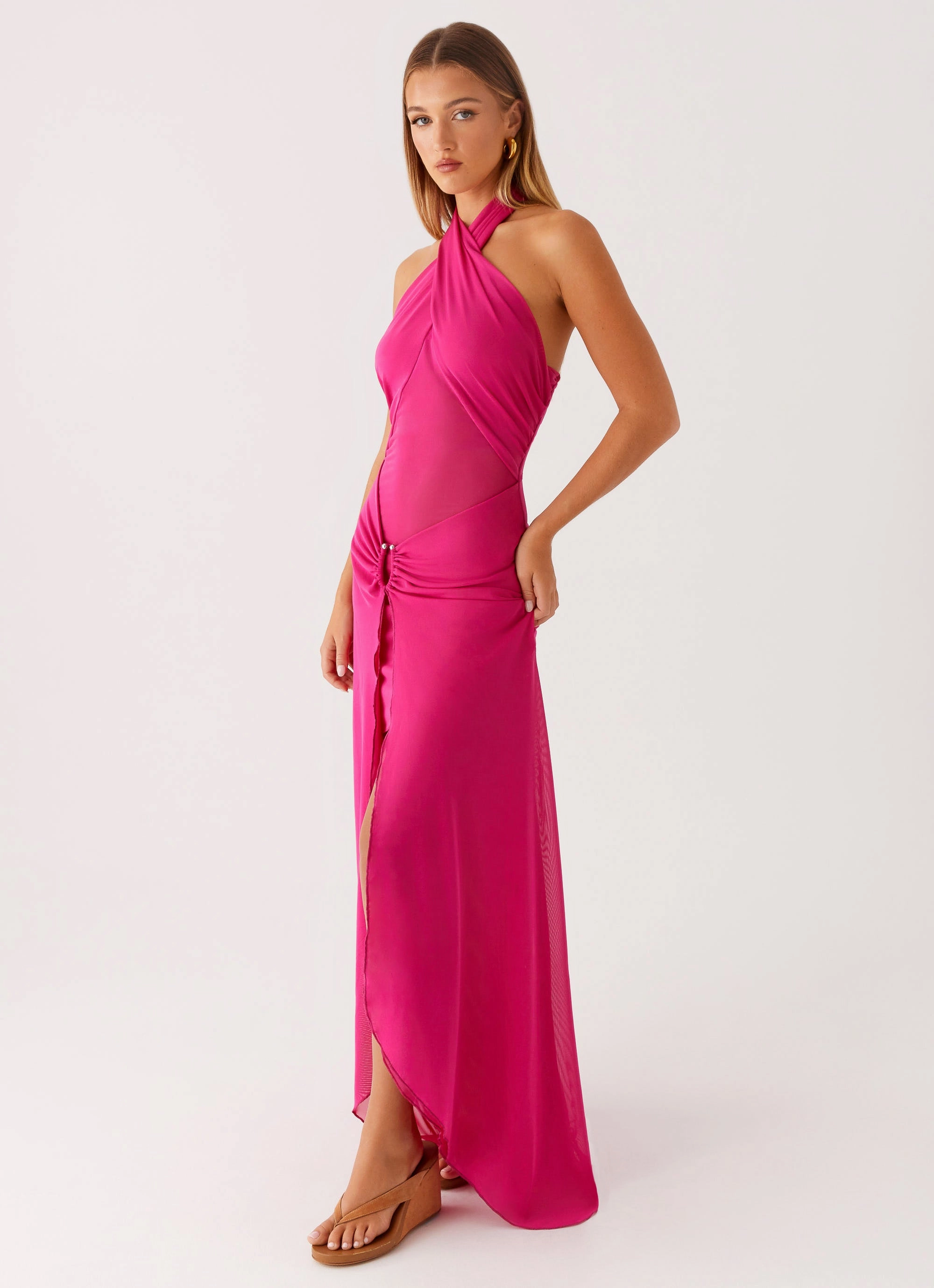 Ericka Maxi Dress - Hot Pink