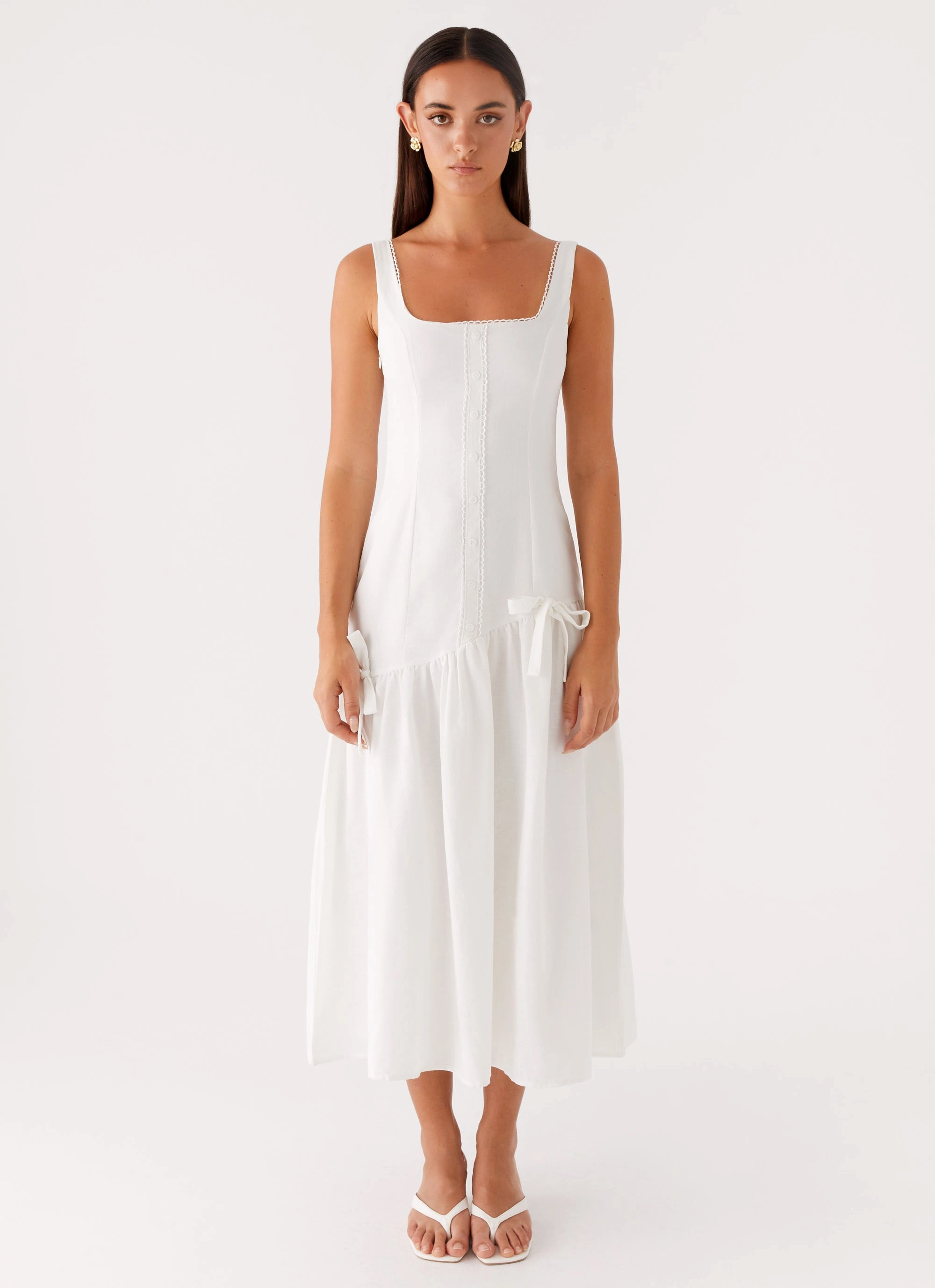 Esmerelda Midi Dress - White