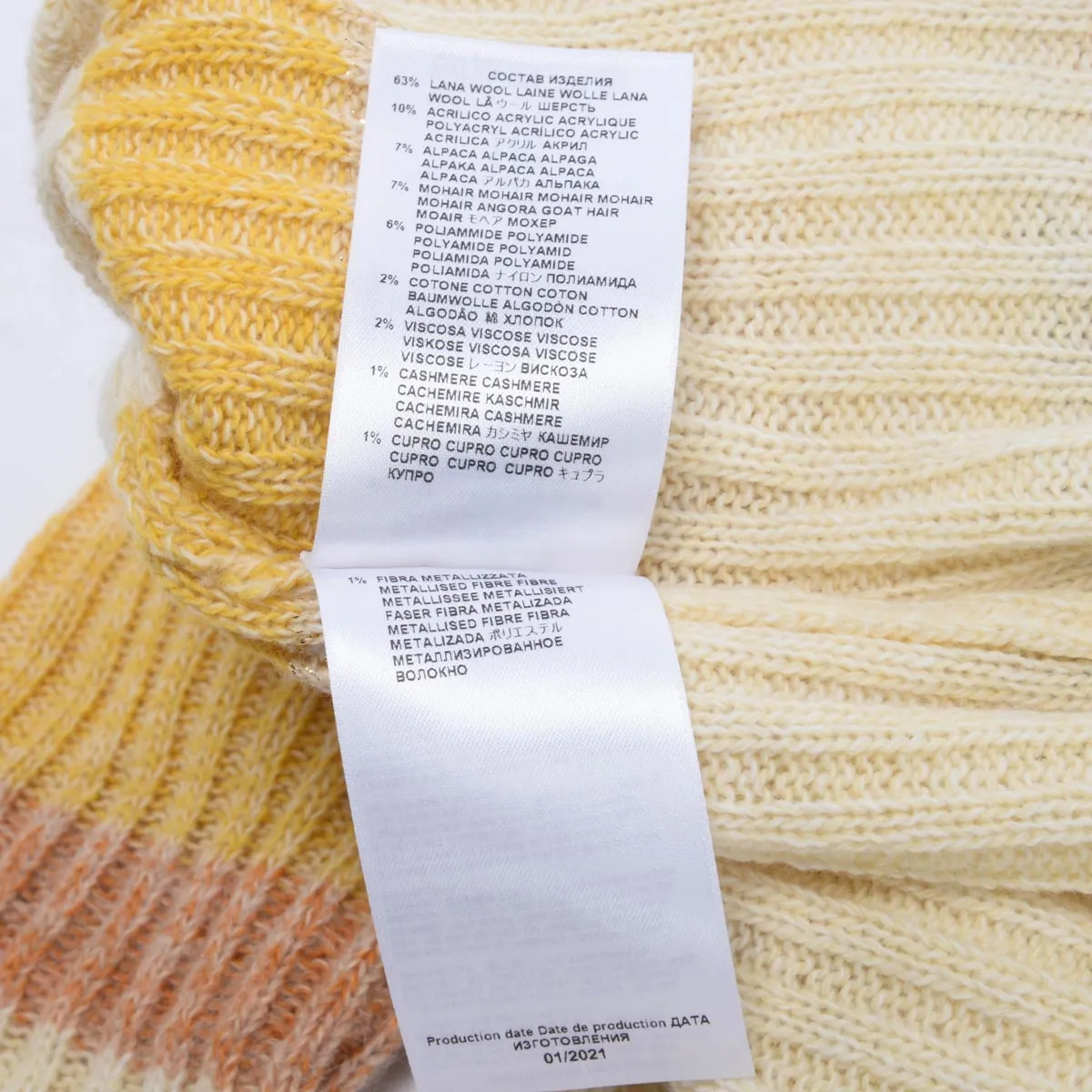 Etro Pastel Striped Knit Santa Cruz Sweater IT 40