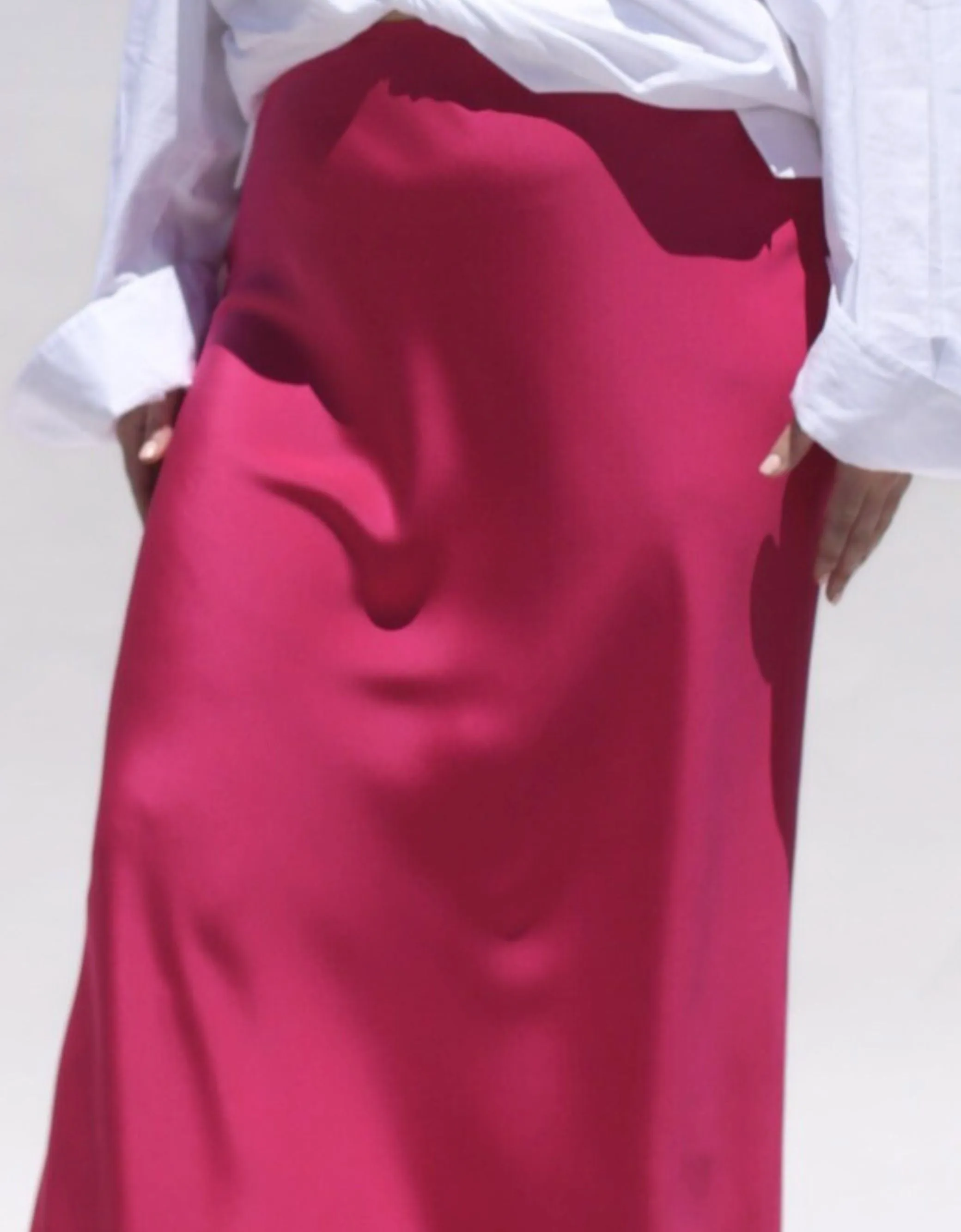 Eudora Maxi Bias Skirt- Silk-Pink Sapphire